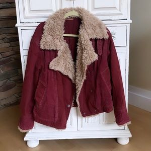 Free People maroon jacket